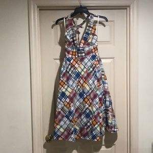 Patchwork j.crew dress